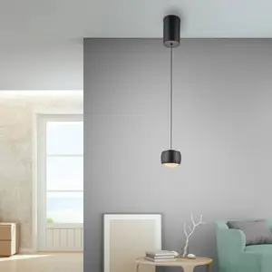 JUST LIGHT. Suspension LED Ballini, noir, Switchmo pas cher