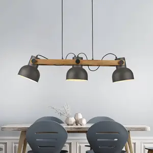 JUST LIGHT. Suspension Cup 2.0, à 2 lampes, noir, métal pas cher