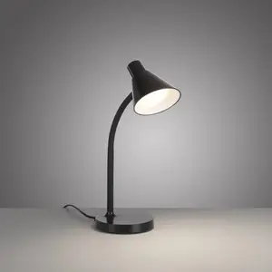 JUST LIGHT. Lampe de table LED Pixie, plastique, noir pas cher