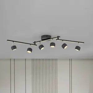 Comparateur de prix : JUST LIGHT. GmbH JUST LIGHT. Spot pour plafond LED Jarik, à 6 lampes, ...