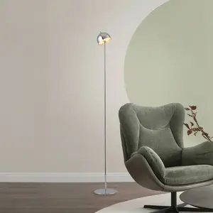 SCHÖNER WOHNEN Lampadaire LED rechargeable Bellies chrome, IP54 3 000 ...Vendu parluminaire