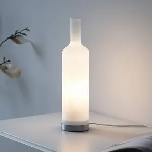 JUST LIGHT. GmbH JUST LIGHT. lampe à poser Bottle, blanc opale, verre,... pas cher