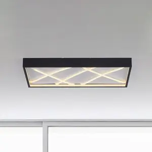 Comparateur de prix : JUST LIGHT. GmbH JUST LIGHT. plafonnier LED Mikado, 60 x 30 cm, noir