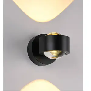 SCHÖNER WOHNEN Applique murale LED Chia, noir, 3 000 K, haut/bas pas cher