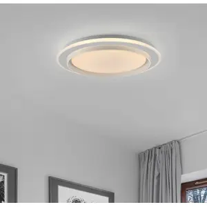 JUST LIGHT. GmbH JUST LIGHT. Plafonnier LED Lago Ø 49,3 cm CCT Télécommande pas cher