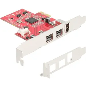 Delock PCIe x1 > 2x FireWire 800 + 1x FireWire 400, Carte d''interface