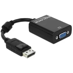 DeLOCK adaptateur Displayport prise mâle > VGA 15pin Buchse, noir pas cher