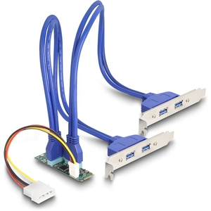DeLock Adaptateur M.2 Key B+M vers 4x USB 3.0
