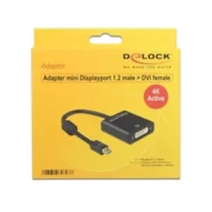 Comparateur de prix : DeLOCK Adaptateur DisplayPort DVI-I (F) pour Mini DisplayPort (M) 20 cm actif noir