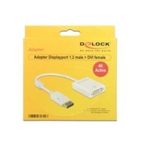 DeLOCK Displayport to DVI Adapter Convertisseur vidéo DisplayPort DVI blanc pas cher