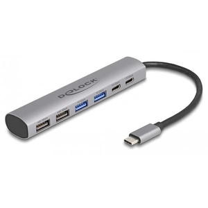 Comparateur de prix : DeLOCK 6 Port USB Hub avec 4 x USB Typ-A Femelle et 2 x USB Type-C  Femelle