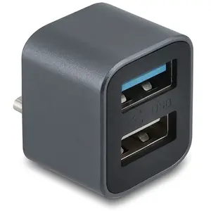 DeLock Mini Hub USB 10 Gbps Type-C vers USB-A 10 Gbps et USB-A 2.0
