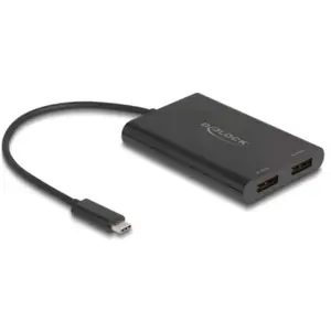 Comparateur de prix : Delock adaptateur USB Type-c vers 2 x DisplayPort 4K 60Hz avec graphiq...