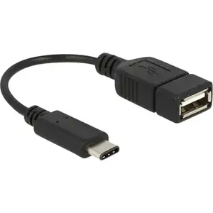 Comparateur de prix : Delock - Câble usb usb 2.0 usb-c® mâle, usb-a femelle 0.15 m noir 65579