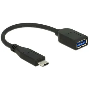 DeLOCK USB 3.1 Gen 2 Type-C/Typ-A câble USB 0,1 m USB 3.1 Gen 2 Type-A Noir