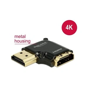 Comparateur de prix : DeLOCK Adaptateur HDMI HDMI (F) pour HDMI (M) noir connecteur à angle gauche, support 4K