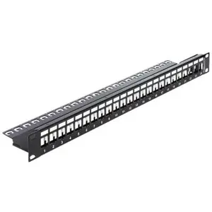 Delock - Panneau de brassage 24 ports 43277 non équipé 1 uh A069391 pas cher