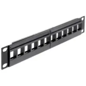 Panneau de brassage 12 ports Delock 43259 non équipé 1 uh X42086 pas cher