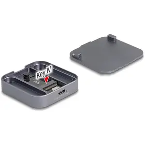 Delock Boîtier magnétique USB-C pour 1x M.2 NVMe/SATA SSD 10 Gbps pas cher