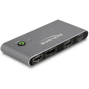 Comparateur de prix : DeLock Commutateur KVM USB-C vers HDMI et DisplayPort 1.4 avec 3 ports...