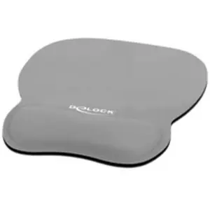 DeLOCK Tapis de Souris Ergonomique avec Repose-Poignet en Gel Gris pas cher