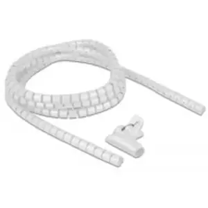 Delock Gaine en spirale pour protection de câble - Ø 15 mm - 2,5 m - Blanc
