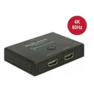 Delock HDMI 2 - 1 Switch bidirectional 4K 60 Hz - Commutateur vidéo/audio - 2 x HDMI - de bureau pas cher