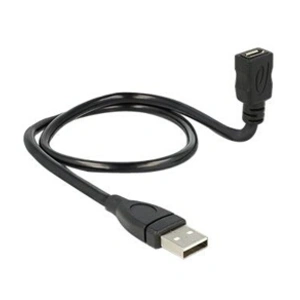 Delock 83922 USB Kabel Delock A -> micro-B St/Bu 0.50m Shape sw pas cher