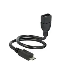 DeLOCK 83927 câble USB 0,35 m USB 2.0 Micro-USB B USB A Noir pas cher