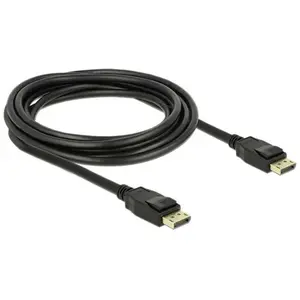 Delock - Câble DisplayPort - DisplayPort (M) pour DisplayPort (M) - 3 m - verrouillé - noir pas cher