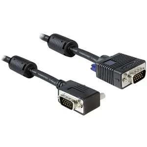 Comparateur de prix : DeLOCK Câble VGA HD-15 (M) pour HD-15 (M) 2 m connecteur à 90°