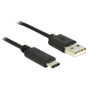 DeLOCK 0.5m, USB2.0-A/USB2.0-C câble USB 0,5 m USB A USB C Noir