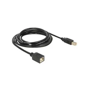 Comparateur de prix : DeLOCK - Rallonge de câble USB - USB type B (F) pour USB type B (M) - 2 m - noir