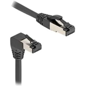 DELOCK RJ45 Netzwerkkabel Cat.8.1S/FTP 90° unten gew./gerade pas cher
