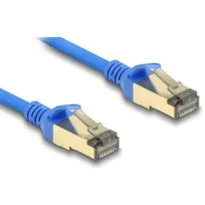 Delock Câble RJ45 de réseau Cat.8.1 F/FTP mince 0.5 m bleu pas cher