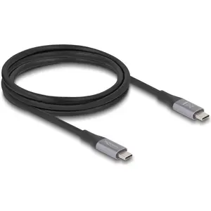 Câble Delock USB-C vers USB-C 240 W 40 Gbit/s - 2 m - Gris pas cher