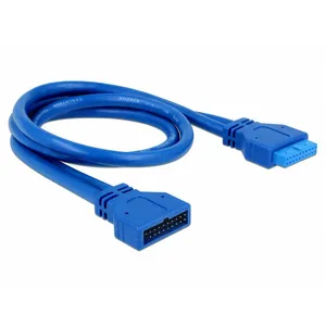 Rallonge de câble USB DeLOCK - 45 cm - Bleu