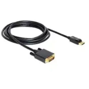 Câble DVI DeLOCK - DisplayPort (M) - DVI-D (M) - 3m - Vis moletées