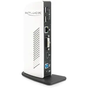 DeLOCK 87568 station d'accueil Avec fil Noir, Blanc DELO87568 pas cher