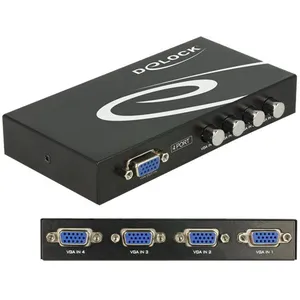 Comparateur de prix : Delock Commutateur VGA bidirectionnel manuel 4 ports