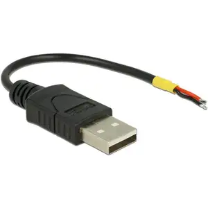 Comparateur de prix : DeLOCK - Câble USB - USB (M) pour câble 2 fils - USB 2.0 - 5 V - 10 cm - noir