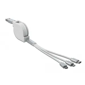 Delock - usb 3 in 1 Aufrollladekabel für Lightning Micro Type-C (85850) pas cher