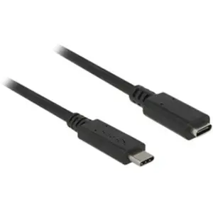 DeLock SuperSpeed USB câble USB 2 m USB 3.2 Gen 1 (3.1 Gen 1) USB C Noir pas cher
