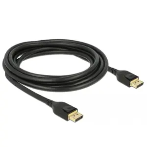 DeLOCK 85661, 3 m, DisplayPort, DisplayPort, Mâle, Mâle, Or