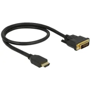 Comparateur de prix : DeLOCK 85651 câble vidéo et adaptateur 0,5 m HDMI Type A (Standard) DV...
