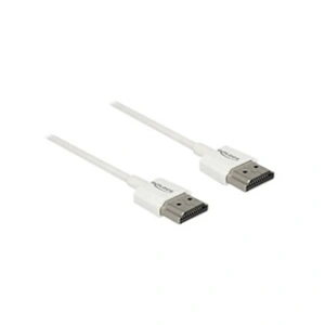 Comparateur de prix : Delock 85120 Câble HDMI High Speed Ethernet A-A 4K 3D 0,25 m Blanc