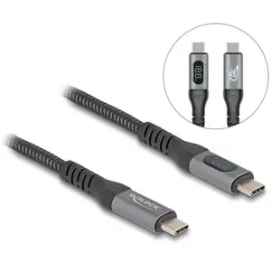 Câble Delock USB-C vers USB-C 240 W 40 Gbit/s - 1 m - Noir