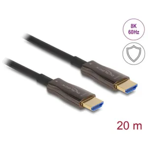Delock câble optique HDMI avec renfort métallique 8K 60 Hz 20 mVendu paramazon