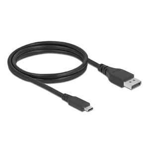 DELOCK CABLE BIDIRECCIONAL USB TYPE-C â ¢ A DISPLAYPORT 8K 60 HZ 1,5 M DP