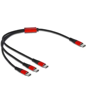 DeLOCK 3-en-1 USB-C > 3x USB-C, Câble pas cher